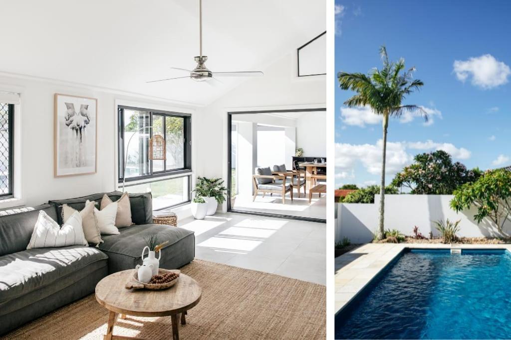 MYSA YAMBA Riverfront retreat with pool and pontoon