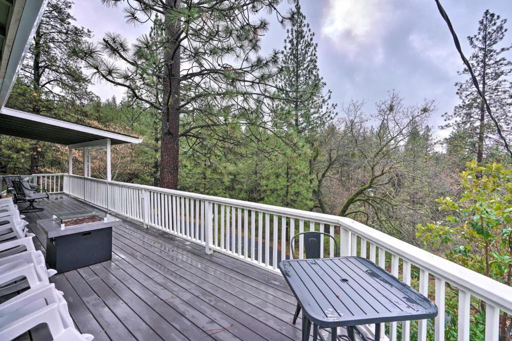 Secluded Pine Grove Retreat with Deck and Fire Pits!